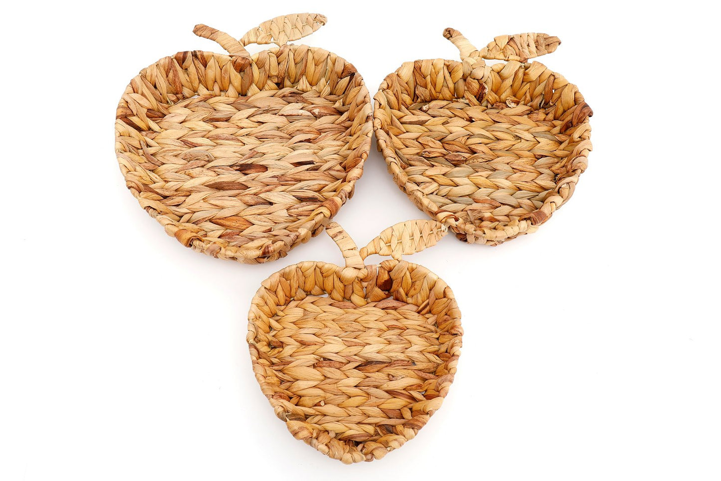 Rattan Apple Shape Basket Trays