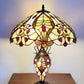 Cream/Red Bullets Double Tiffany Lamp 68cm