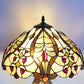Cream/Red Bullets Double Tiffany Lamp 68cm