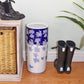 Umbrella Stand, Vintage Blue & White Flowers and Butterfly Design