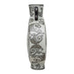 Angel Trumpet Inspired Hand Painted Black & White Vase
