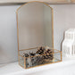 Gold Metal Table Mirror