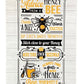Metal Sign Plaque - Advice From A Honey Bee