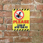Metal Advertising Wall Sign - Please Clean Up After Your Pet - Dog Poo