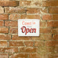 Metal Vintage Wall Sign - Come On In We're Open