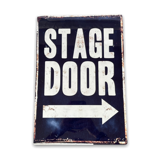 Vintage Metal Sign - Stage Door Metal Wall Sign