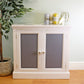 Contemporary Grey & White Cupboard Unit, 2 Doors