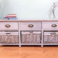Douglas 3 Drawer Grey Wood Grain Effect Cabinet