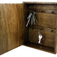 Solid Wood Wall Hanging Key Cabinet with 6 Hooks