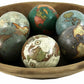 Set of 6 x 3 Inch Decorative Globes In Assorted Colours