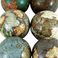Set of 6 x 3 Inch Decorative Globes In Assorted Colours
