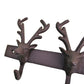 Rustic Cast Iron Wall Hooks, Reindeer