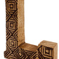 Hand Carved Wooden Geometric Letter L