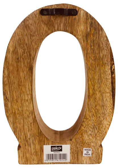 Hand Carved Wooden Geometric Letters Home