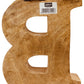 Hand Carved Wooden Embossed Letter B