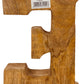 Hand Carved Wooden Embossed Letter E
