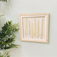 White Pampas In Square Frame 31cm