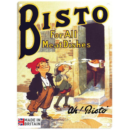 Large Metal Sign 60 x 49.5cm Vintage Retro Bisto