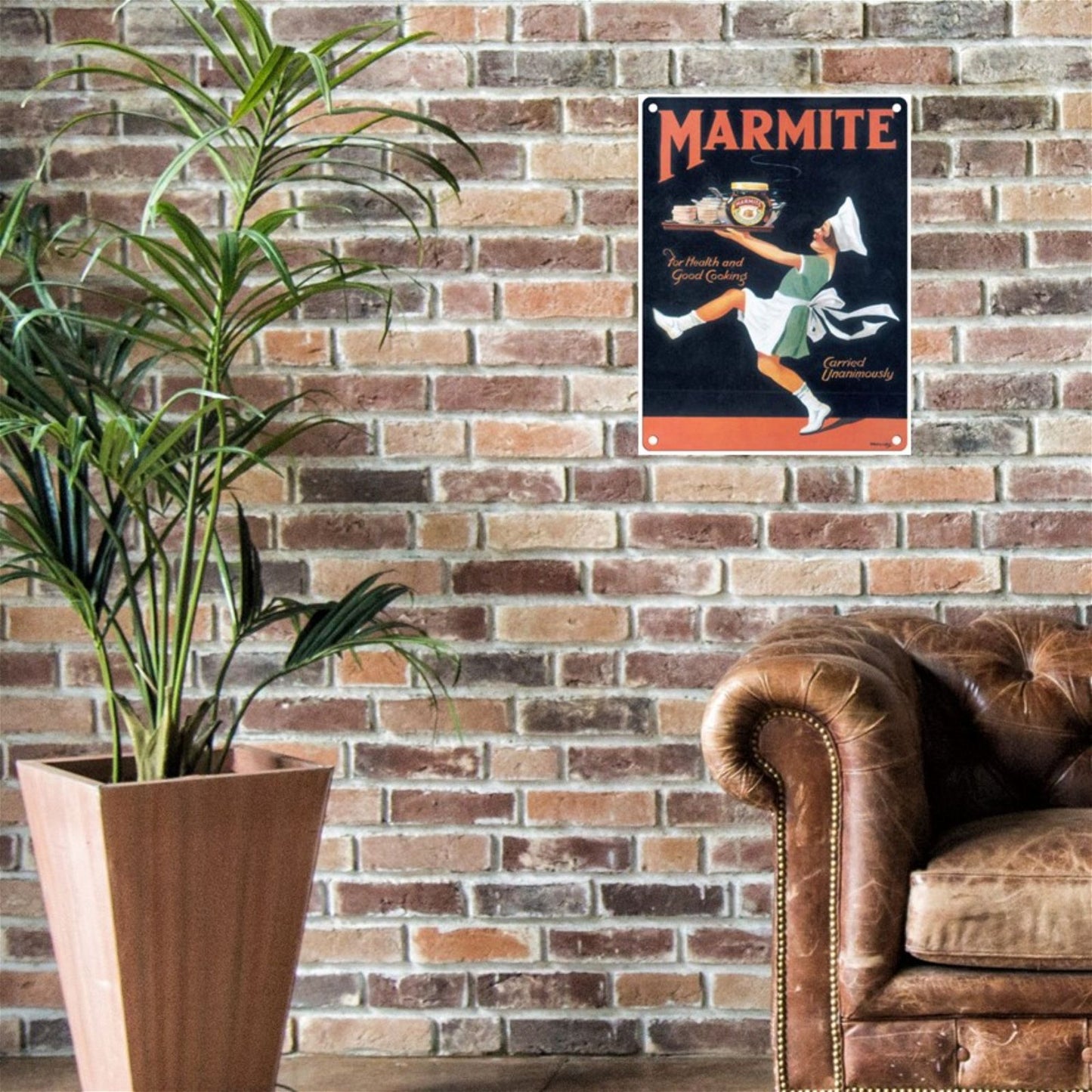Large Metal Sign 60 x 49.5cm Vintage Retro Marmite