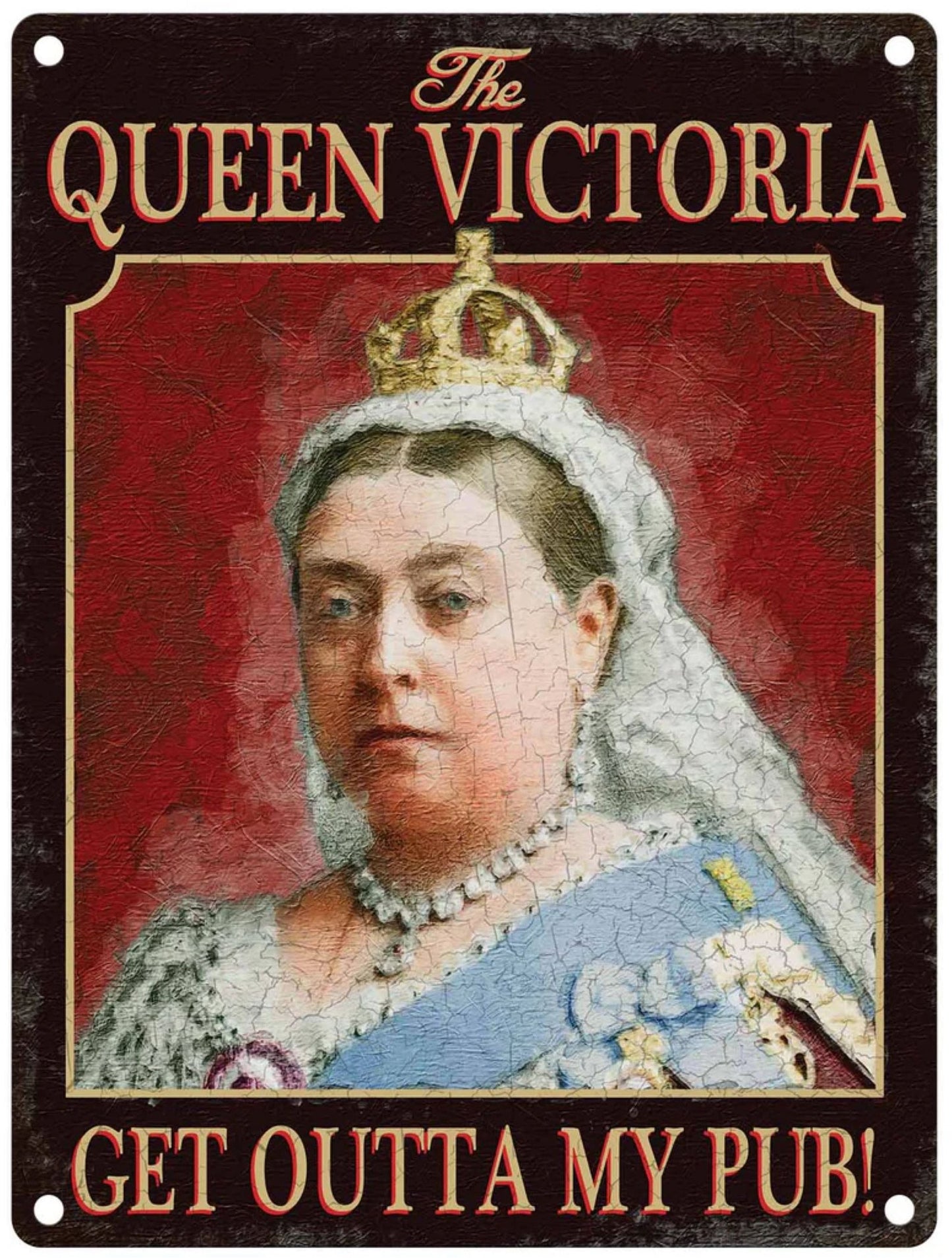 Large Metal Sign 60 x 49.5cm Pub Signs Queen Victoria