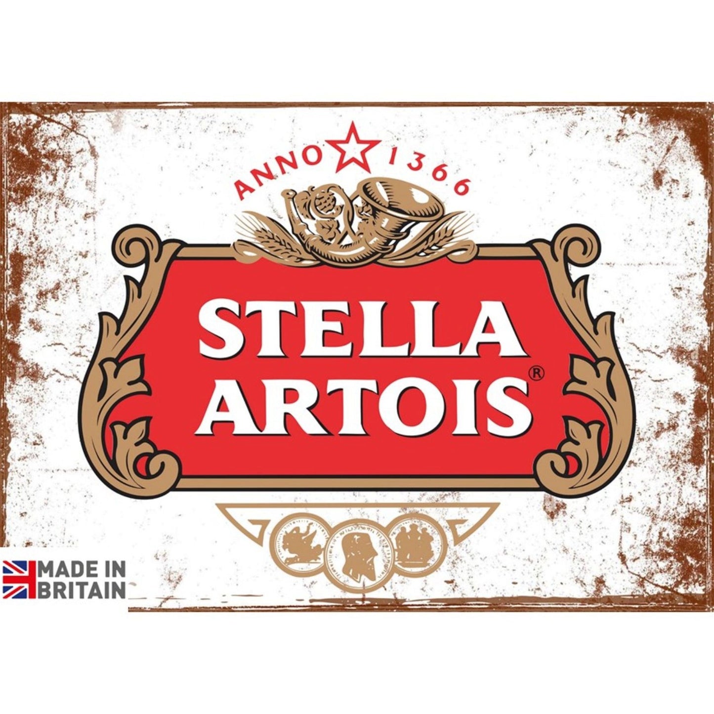 Small Metal Sign 45 x 37.5cm Stella Artois