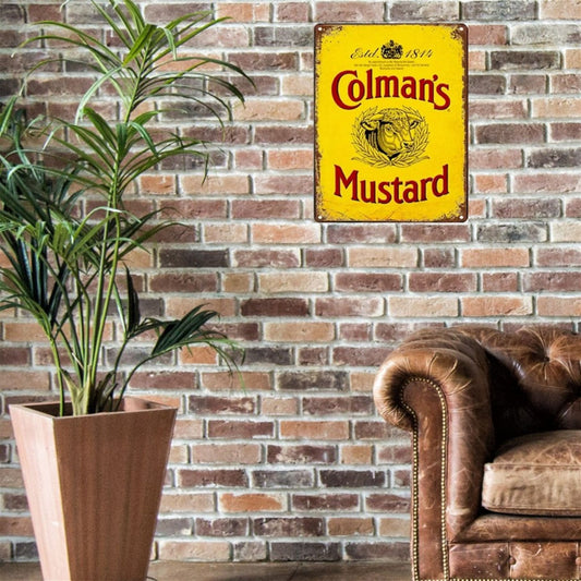 Large Metal Sign 60 x 49.5cm Colman's Mustard