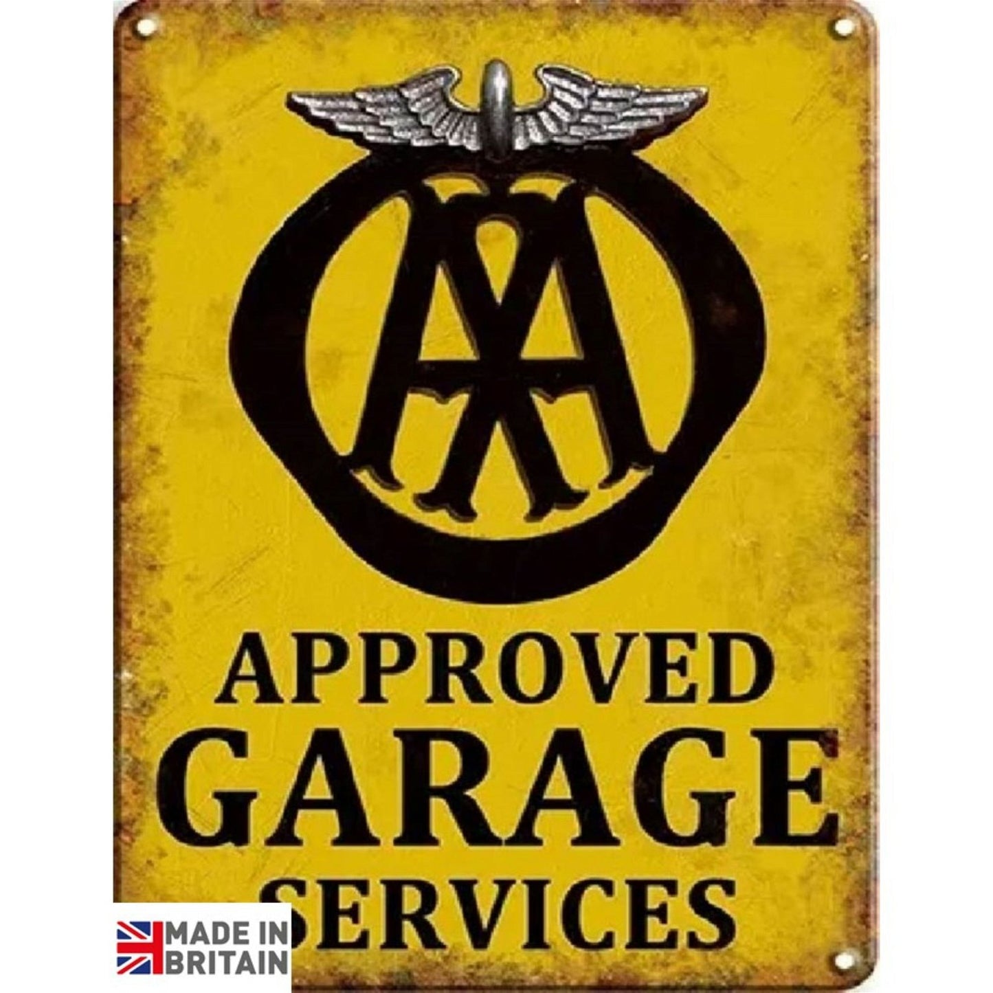 Small Metal Sign 45 x 37.5cm Approved Garage Services