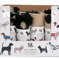 Black Paw Print Fleece Throw 60cm