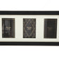 Black And Gold Triple Photo Frame 4x6"