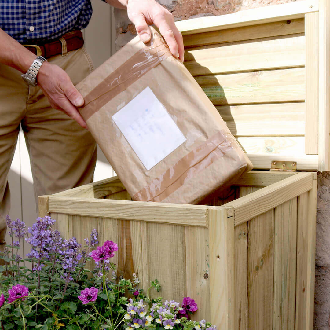 Parcel Store With Planter