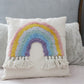 Rainbow Tassel Square Scatter Cushion