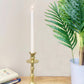 Brass Metal Dinner Candlestick 22cm