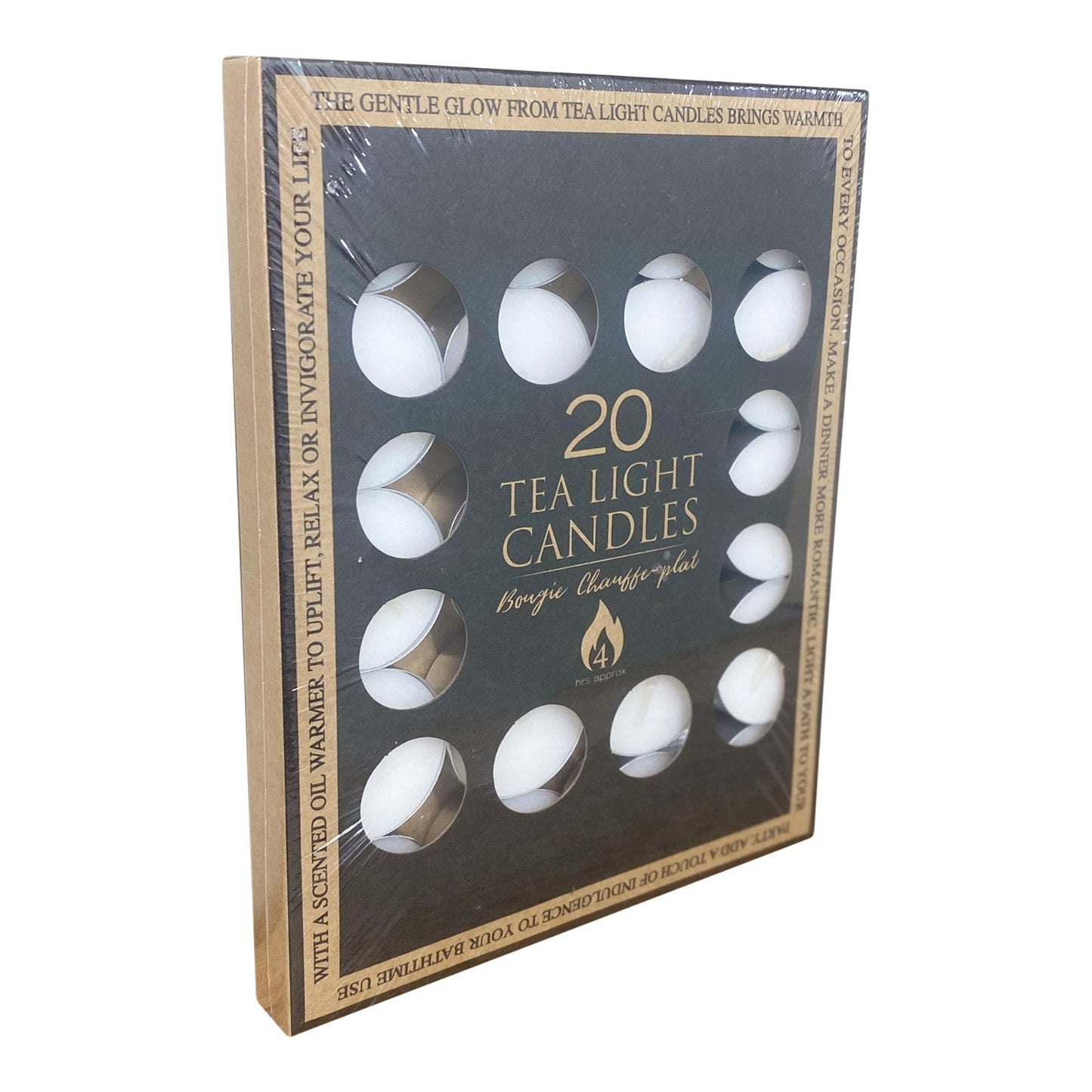 Pack Of 20 Four Hour White Tealights