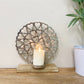 Metal Heart Sculpture Candle Holder