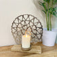 Metal Heart Sculpture Candle Holder
