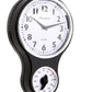 Black Kensington Wall Clock With Timer