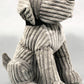 Large Grey Ribbed Dog Doorstop