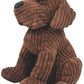 Large Chocolate Ribbed Dog Doorstop