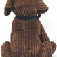 Large Chocolate Ribbed Dog Doorstop