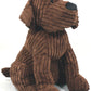 Large Chocolate Ribbed Dog Doorstop