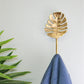 Gold Metal Palm Leaf Coat Hook