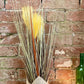 Faux Grasses Wrapped In Hesian Collar & Rope Base
