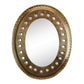 Set of 5 Gold Coloured Decorative Mirrors