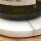 Set of 4 Wood Effect Marble Coasters - Round