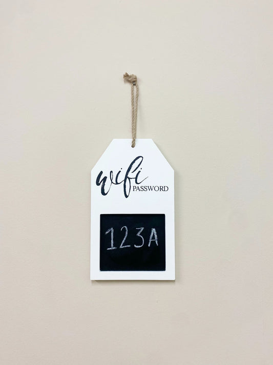Hanging Wi-Fi Password Plaque 25cm