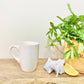 Heart Embossed Cream Mug 11cm