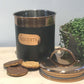Black And Copper Biscuit Tin