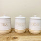 Natural Ceramic Tea Coffee Sugar Set
