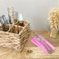Natural Waterhyacinth Woven Cutlery Holder 26cm