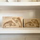 Set Of Two Engraved Salmon Crates